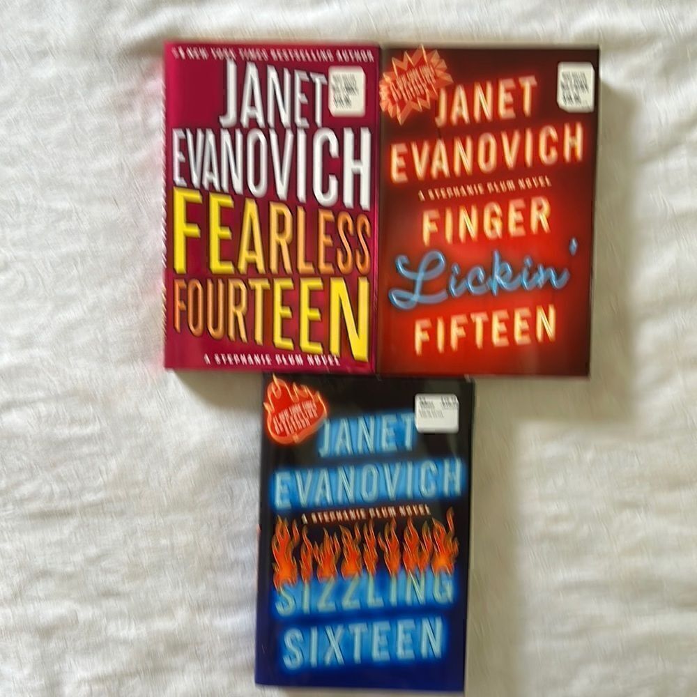 Janet Evanovich Hardcover Book Bundle Plum Novel Fourteen, Fifteen, and Sixteen